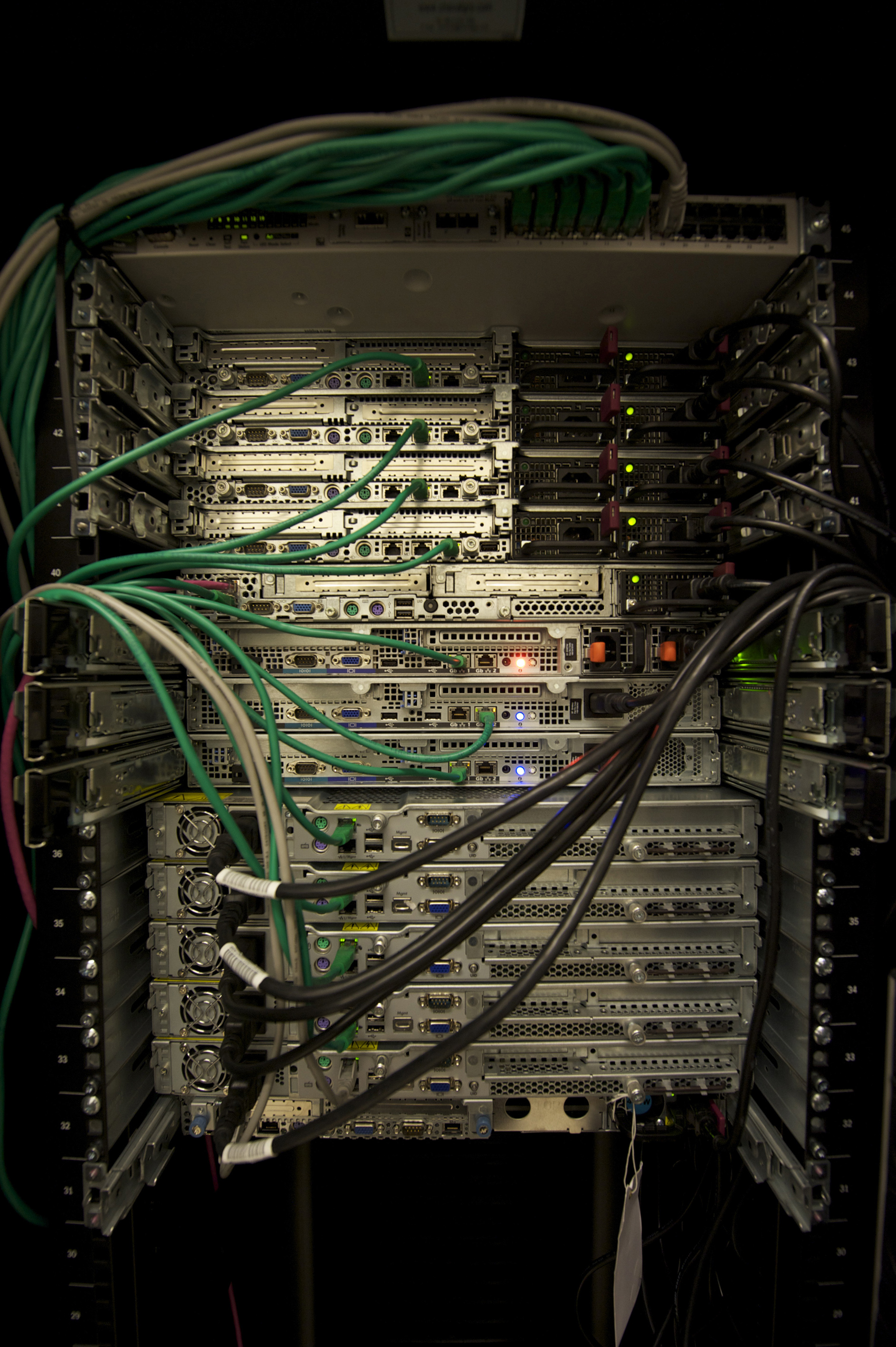 Server rack equipment for systems infrastructure